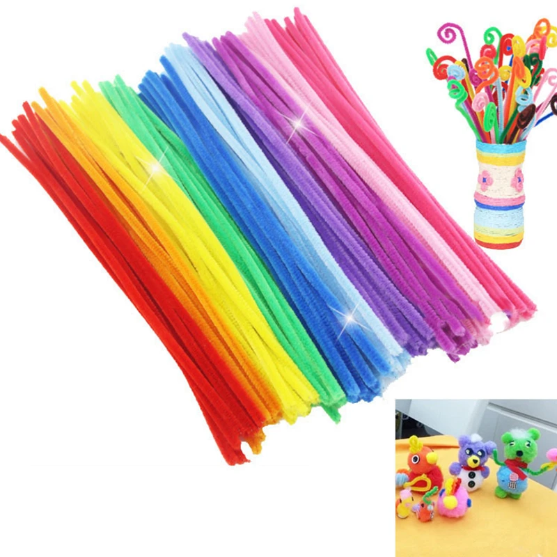 100Pcs-Fun-Baby-Plush-Sticks-Rainbow-Colors-Educational-DIY-Animal-Handmade-Art-Craft-Toy-Colorful-Creativity (1)