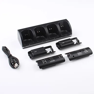 

WiiU/Wii Battery Wii Rechargeable Battery Wii 4-in-1 Battery Set Wii Battery + Fixed Charger Four Charge
