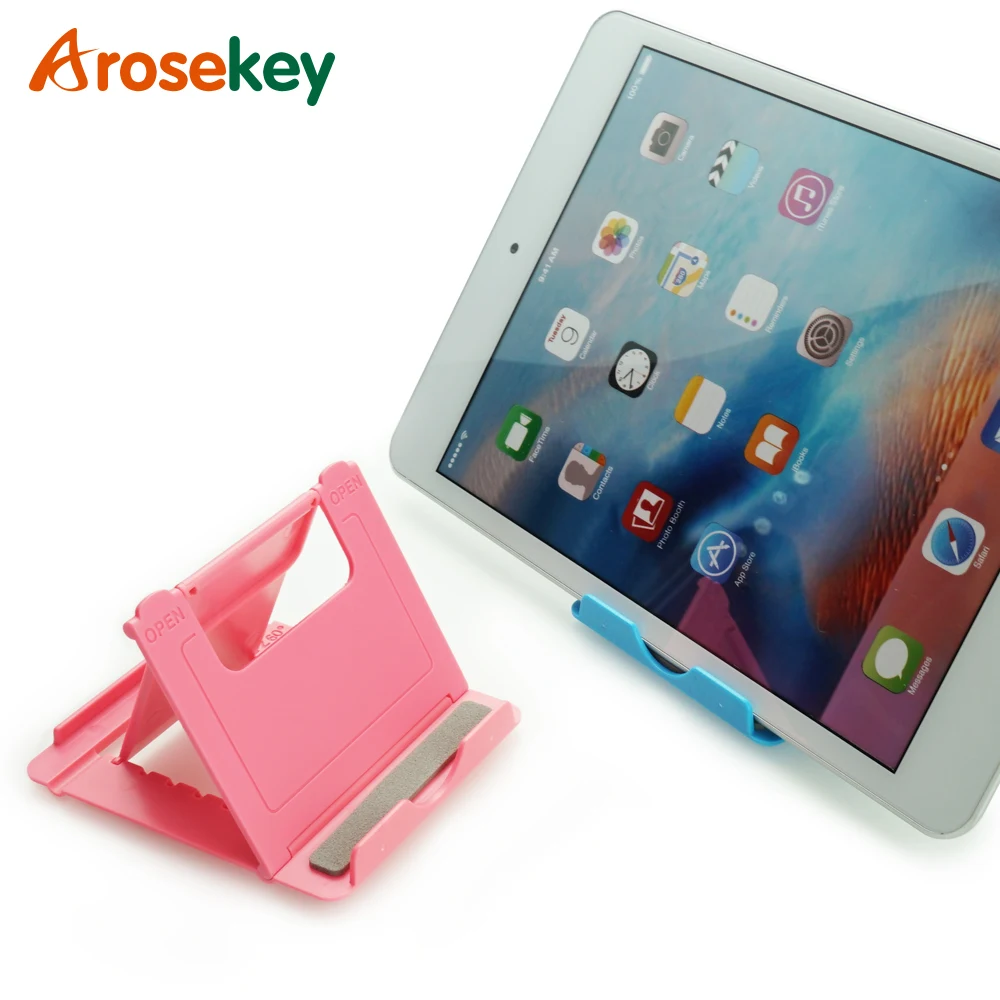 

Arosekey Foldable Tablet Stand Support Ipad Holder Mini 4 3 2 Tablet Mount For Phone Adjustable Multi-angle For Xiaomi Samsung