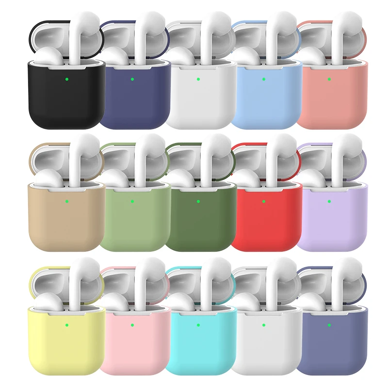 

Silicone Case For Apple Airpods2 Soft Shockproof Cover For Apple AirPods 2 thickening Earphone Cases Air Pods2 Protector Case
