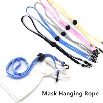 

Two Hooks Hanging Mask Strings Hanging Rope Face Mask Lanyard Adjustable Mask Holder Traceless Ear Hanging Rope