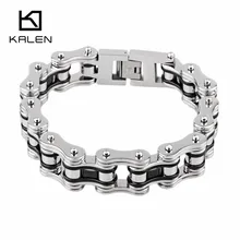 Мода 22,5 см крутые велосипедные цепи браслеты из нержавеющей стали велосипедные цепи браслеты для мужчин лучший подарок дружбы