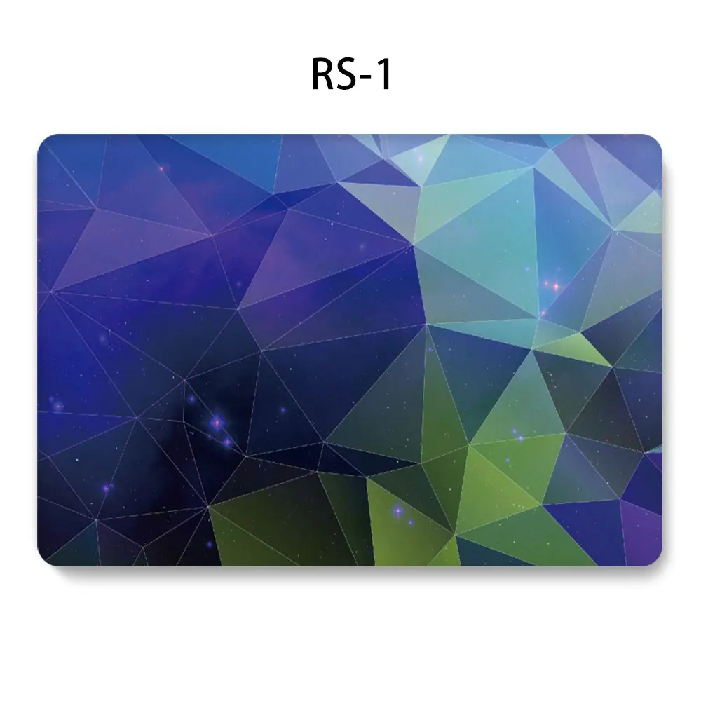 Чехол для ноутбука MacBook Touch ID Air 13 A1932 Air Pro retina 11 12 13 15 дюймов Сенсорная панель Pro 13 A2159 чехол+ крышка клавиатуры - Цвет: 1