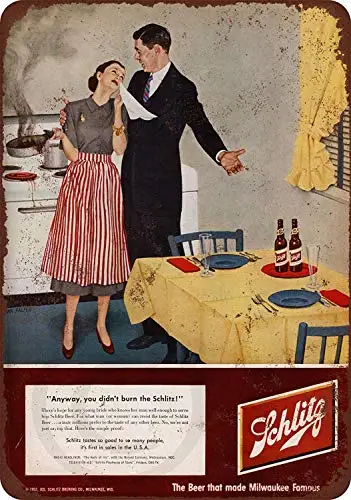 J914 New Tin Sign 1947 Schlitz Beer Vintage Look Aluminum Metal Sign Metal Painting Tin Sign Wall Decor Board Retro Pub& Bar Tin - Цвет: J914