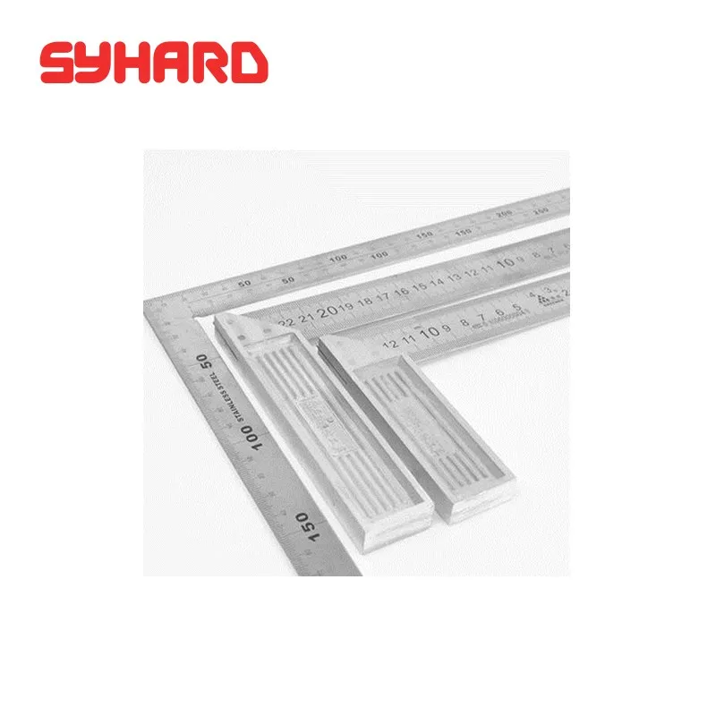 

1 piece Aluminum alloy square ruler 90 degree woodworking square ruler with level ruler square 150mm 200mm 250mm 300mm