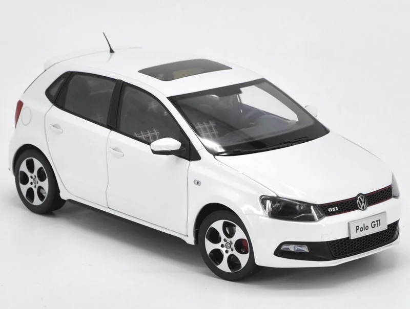 1/18 сплав Polo GTI 2013 белые игрушечные машины литье под давлением металла хэтчбек миниатюрная Коллекция игрушки автомобиль