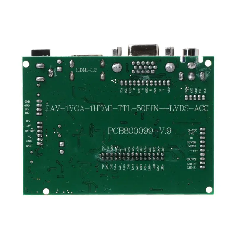 1 комплект lcd ttl LVDS контроллер V+ H драйвер платы HDMI VGA 2AV 50 до 60PIN модуль