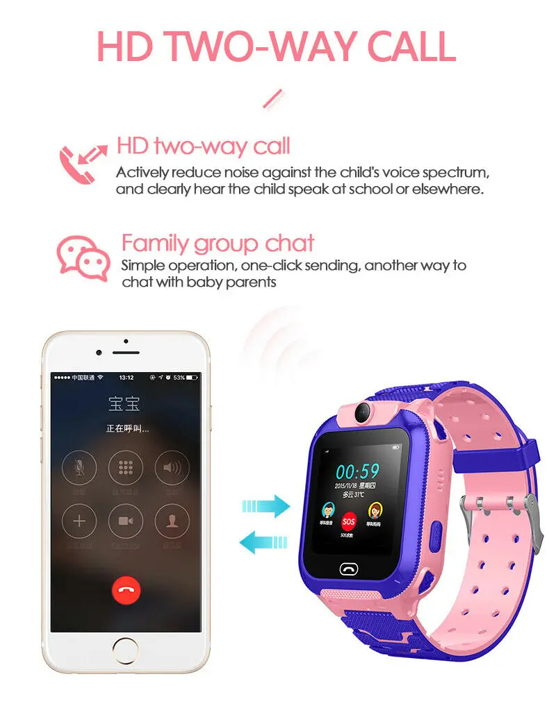 Анти-потеря Смарт часы gps трекер SOS Вызов GSM SIM рождественские подарки Relogio Smartwatch Montre для детей