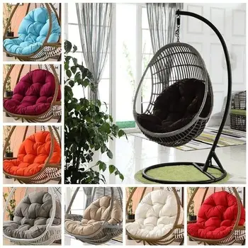 

Thick Egg Chair Cushion Lazysofa Mat Outdoor Indoor for Patio Bedroom Balcony Hanging Swing Soft warm with pure cotton in winter