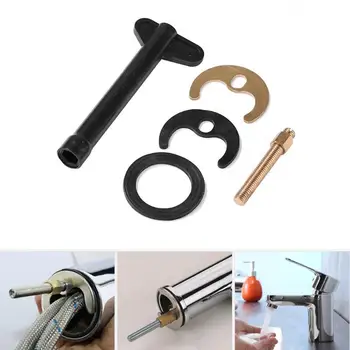 

Tap Faucet Fixing Fitting Kit Multifunctional Practical Easy to Install Bolt Washer Wrench Plate Set Kitchen Basin Tool