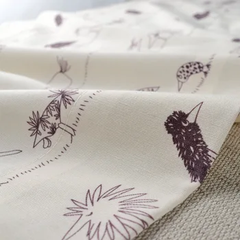 

Modern Boutique Curtains for Living Dining Room Bedroom Children's Room Simple Polyester Cotton Printed Curtain Screens Fabric