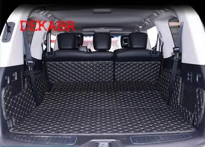 

High quality Special car trunk mats for Infiniti QX56 8seats 2015-2009 waterproof boot carpets cargo liner for QX56 2011 styling
