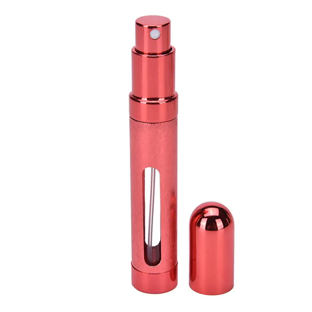 1 шт. 12 мл маленький мини пустой флакон-спрей для духов Портативный многоразовый пластиковый паровой распылитель тумана дорожный контейнер - Цвет: Red