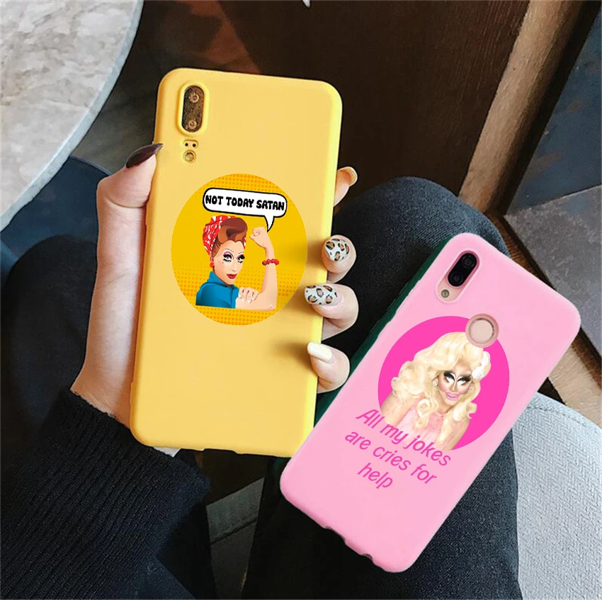 Модный чехол Paul the drag queen для huawei P10 P20 P30 MATE 10 20 умный Мягкий силиконовый Rupaul's Drag