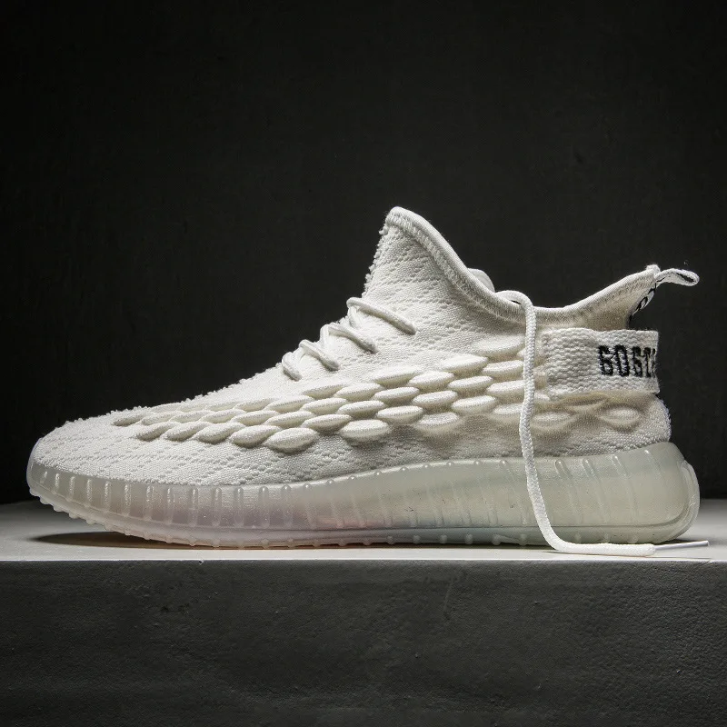 

Fly Woven Athletic Shoes Men's Summer New Style Coconut Shoes Men 2019 Fashion Trendy Shoes Running Casual Shoes Students