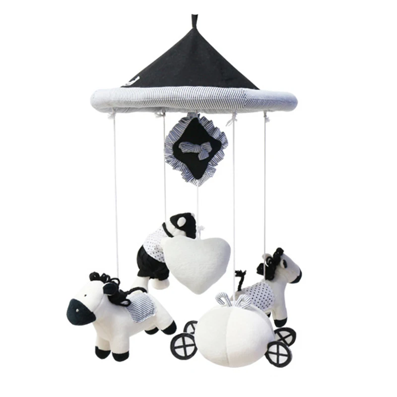 Baby Rattles Early Education Cute Horse Bear Hanging Baby Crib