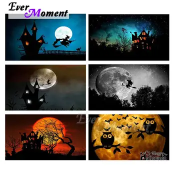 

Ever Moment Diamond Painting Halloween Eve Resin Full Square Embroidery Mosaic Drill Art Craft Handmade Decoration S2F2560