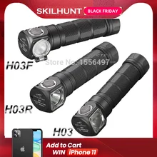 Skilhunt H03 H03R H03F светодиодный фонарик лампа фронтальная Cree XML1200Lm фонарик для охоты, рыбалки, кемпинга фонарик+ повязка на голову
