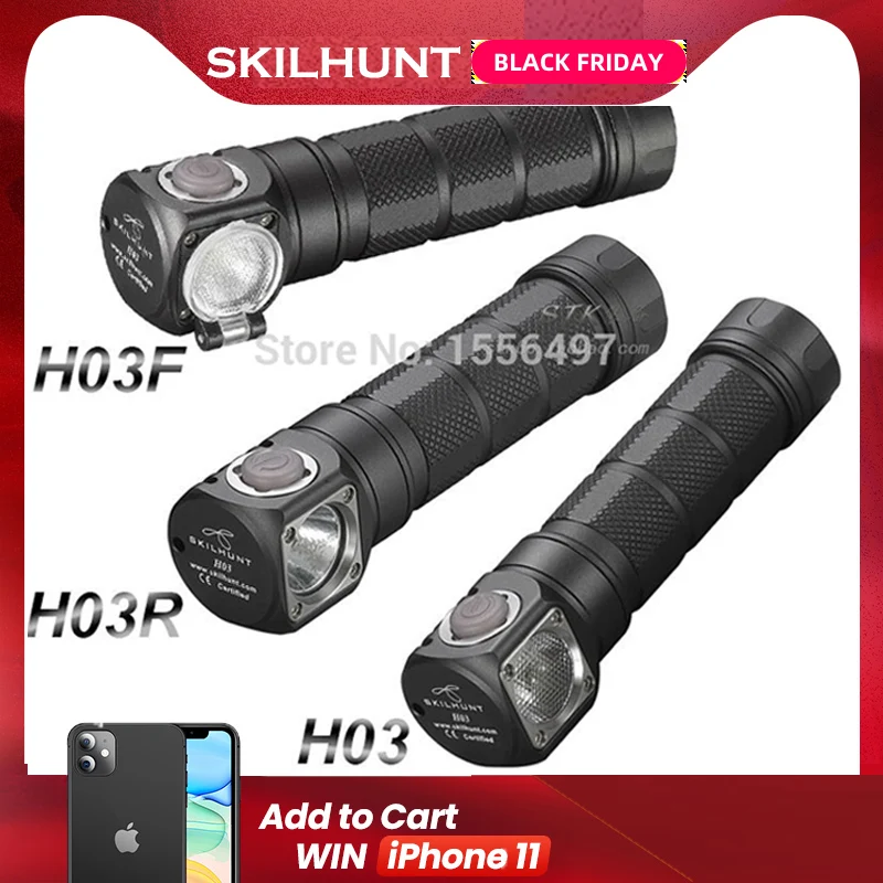  Skilhunt H03 H03R H03F Led flashlight Lampe Frontale Cree XML1200Lm flashlight Hunting Fishing Camp - 32691550884