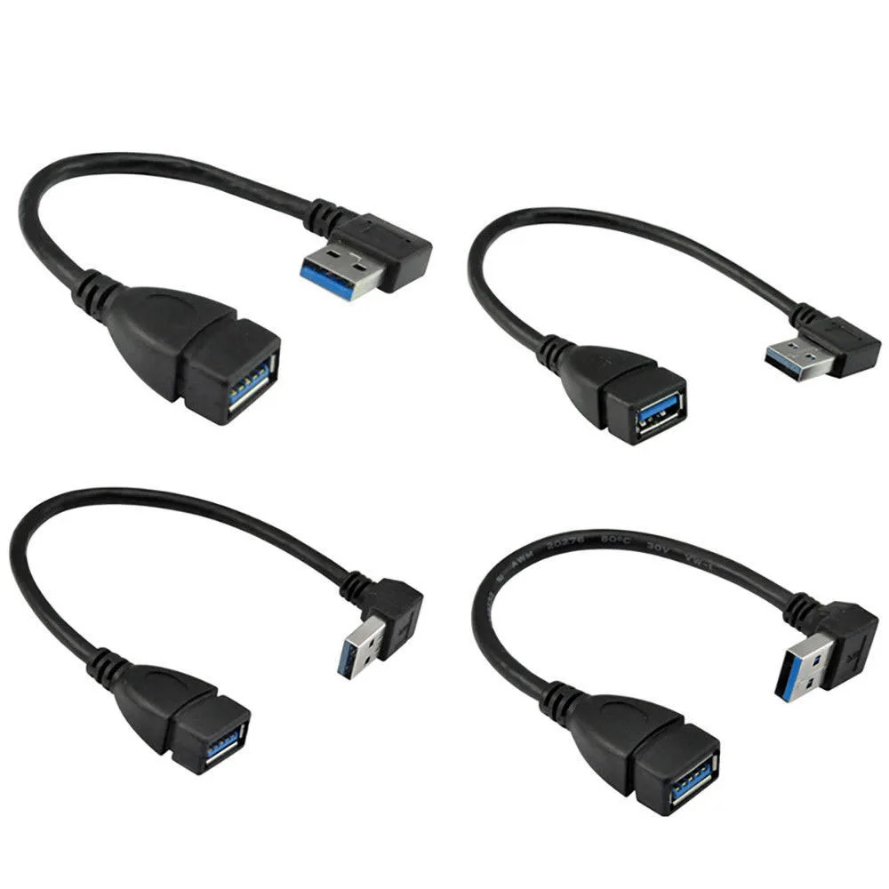 Usb 3 0 угол 90 градусов удлинитель Кабель адаптер Папа-мама | Электроника