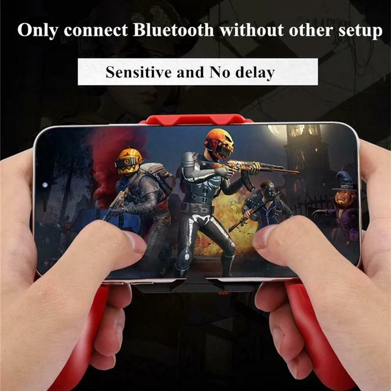  AMS-B15 Bluetooth Gamepad Game Trigger Cell Phone Fire Button Controller Handle Joystick for PUBG S
