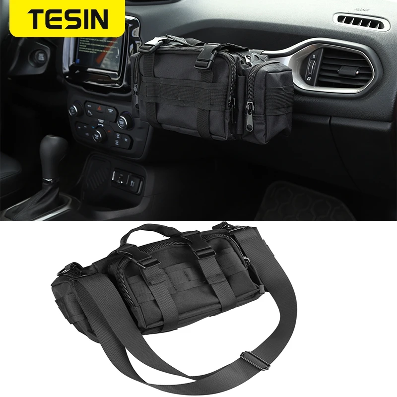 

TESIN Stowing Tidying For Jeep Wrangler JK JL Trunk anti-roll Storage Bag Multifunction Organiser Accessoroies For Jeep Wrangler