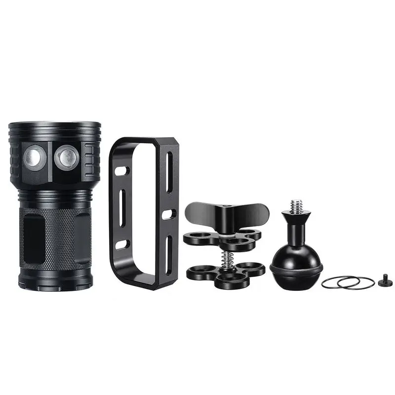 

LED Diving Flashlight LED Photography Video Light 250LM Underwater Waterproof Tactical Torch Lamp Support Dropshipping