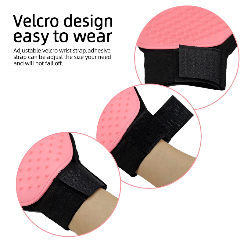 Mosodo перчатки для груминга кошек с TPR щеткой удаления шерсти домашних животных