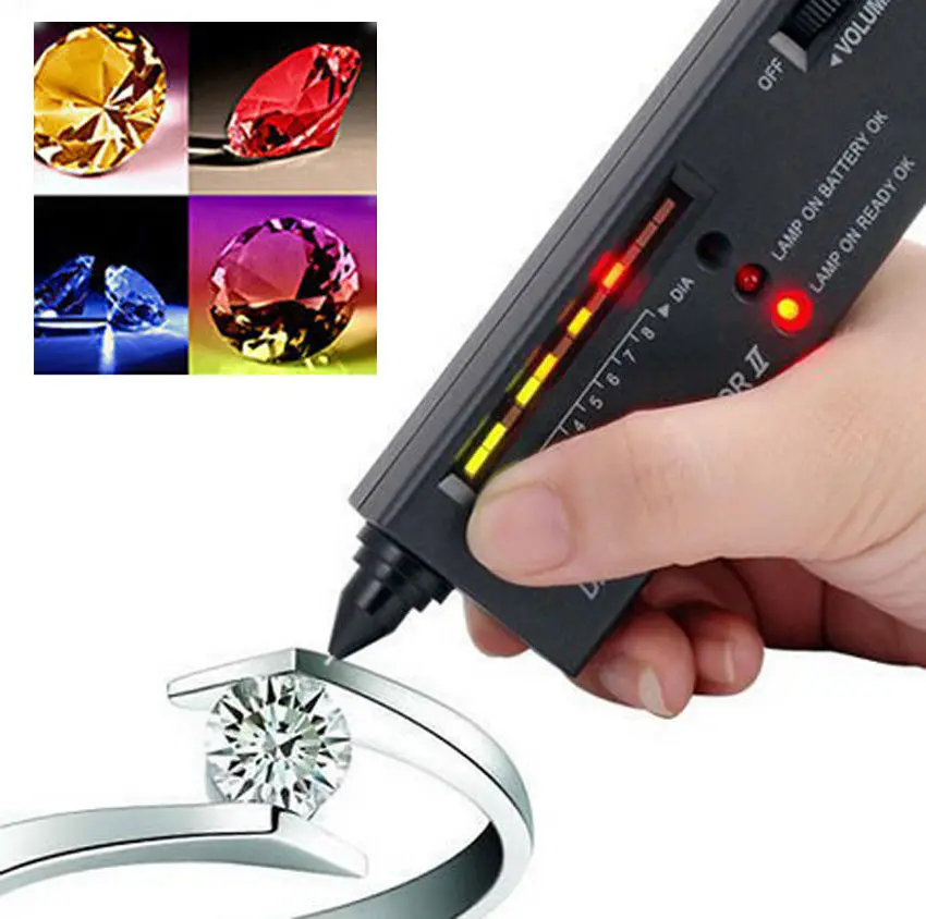 Audio LED Jewellery Tester Diamond Gemstone Authentication Selector Testing Tool