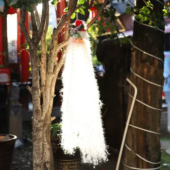 

Light Glowing Long Beard Pendant Christmas Cute Ornament New Year Gifts Novelty Decor Home Xmas Party Decor t