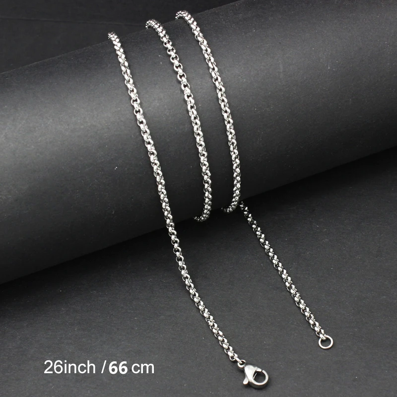 26 inches (66cm) Diylocket Wholesale10PCS Нержавеющая сталь цепь, Кулон, Ожерелье Fit плавающей медальон Цепочки и ожерелья с подвесками, адаптирование к специфическим потребностям клиента LSCH07 - Окраска металла: 26 inches (66cm)