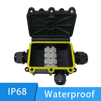 

IP68 Outdoor Waterproof Junction Box 5-12mm Cable Connector 2/3/4/5 Cable Electrical External Connection For LED Lights