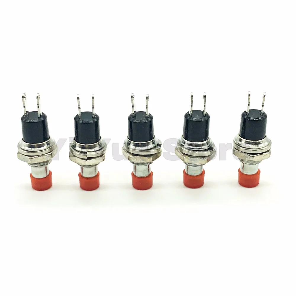 10Pcs PBS-110 Mini Momentary Push Button Switch ON OFF 7mm Red Push Button Micro Switch (13)
