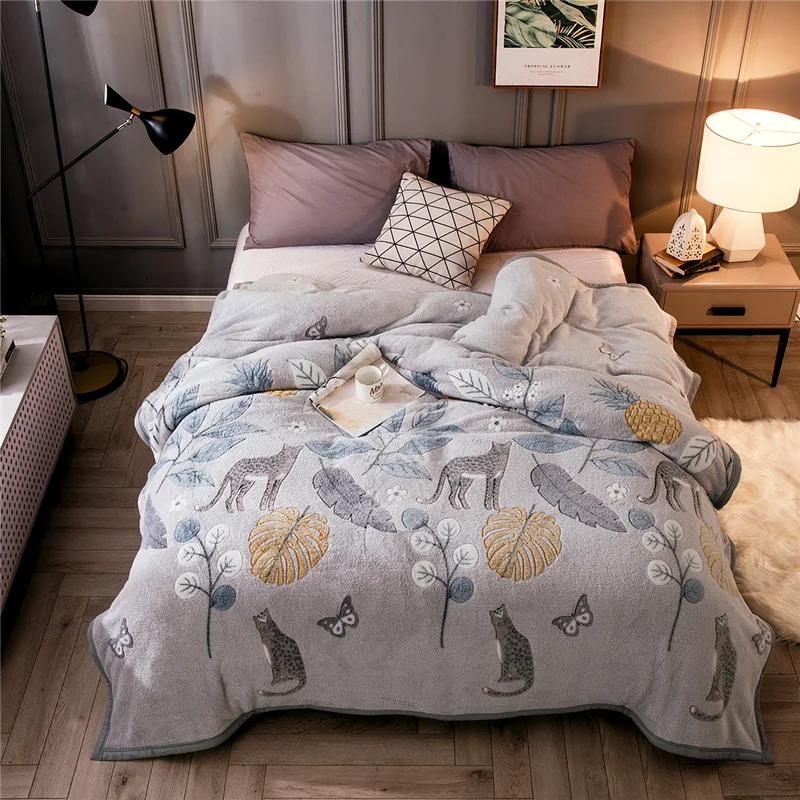 

Thin Flannel Blanket Winter Adult Soft Thick Sherpa Throw Blanket for Sofa Bed Couch Frazadas Mantas De Cama Cobertor