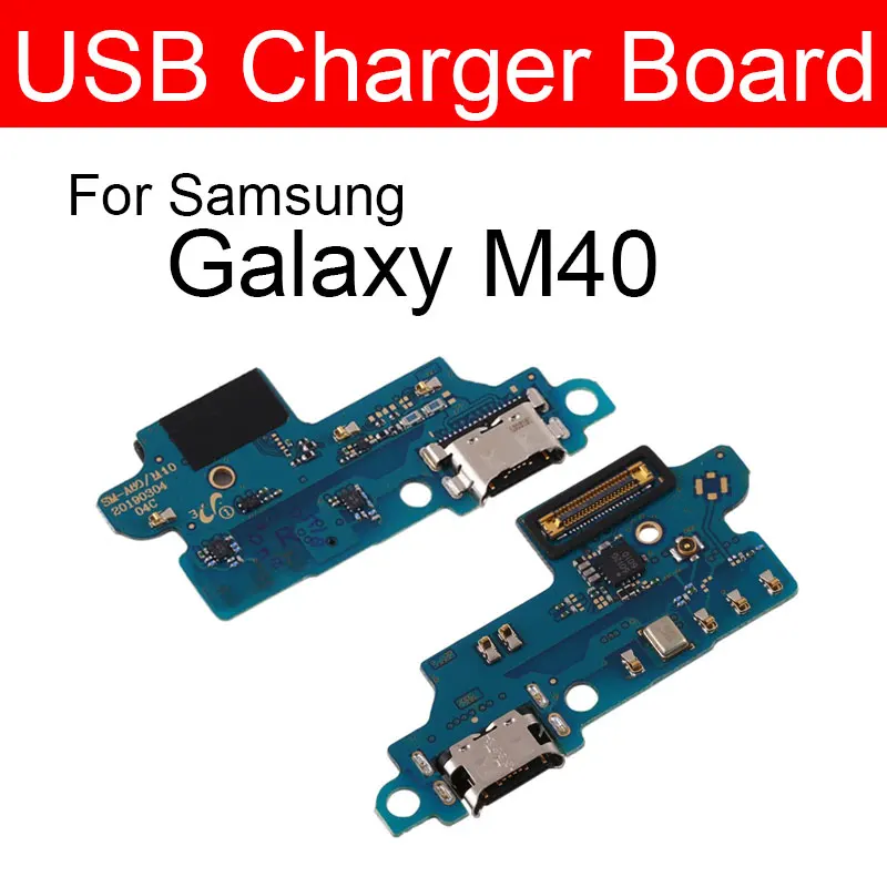 Зарядное устройство USB разъем плата для Samsung Galaxy M40 SM-M405FD порт зарядки модуль Usb