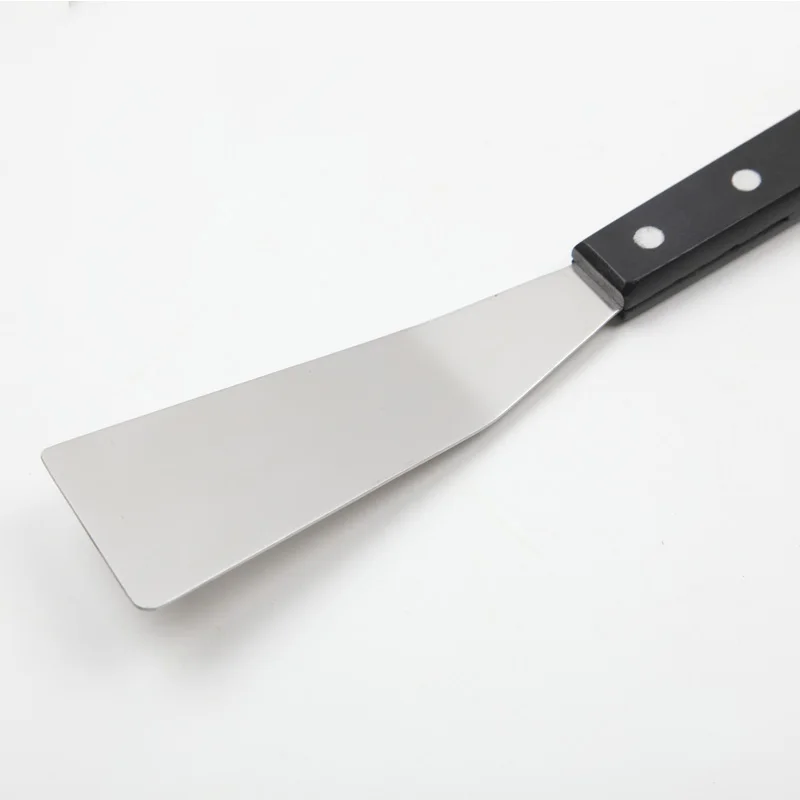 14.8'' Stainless Steel Spatula BBQ wooden handle Long spatulas Grill tools steak Shovel Handle Accessories | Дом и сад