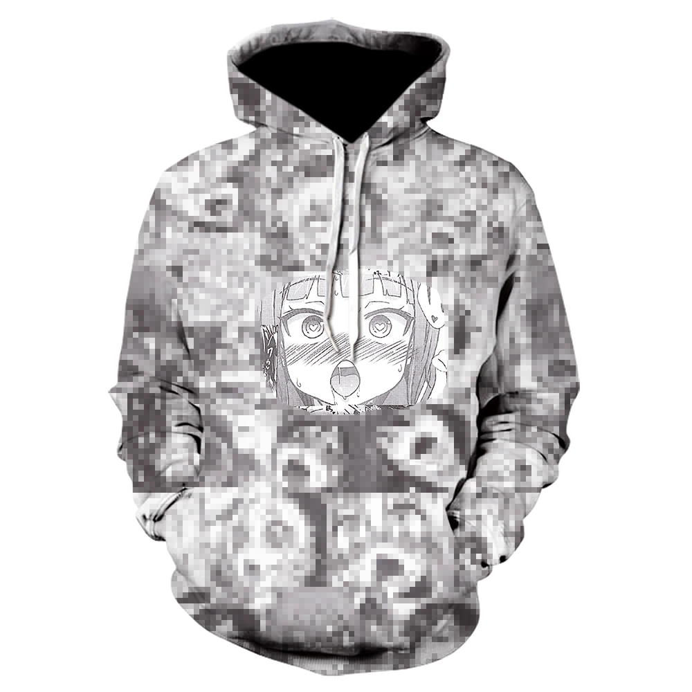ahegao print hoodies