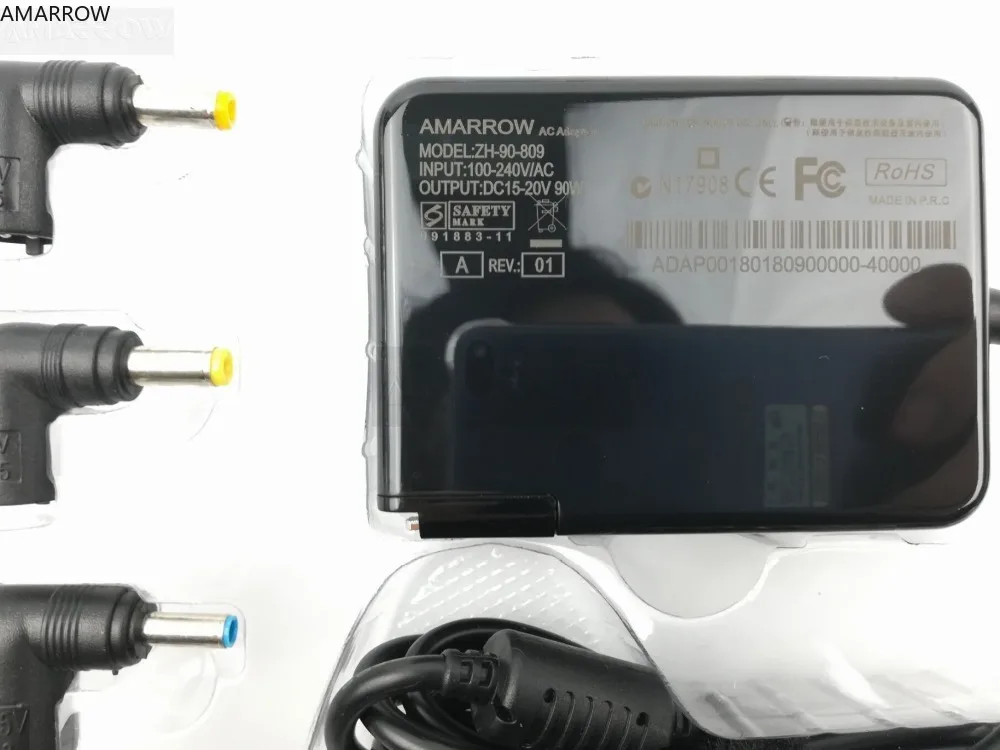 Универсальное зарядное устройство Amarrow для ноутбука 90 Вт 10 разъемов|laptop adapter|powerful