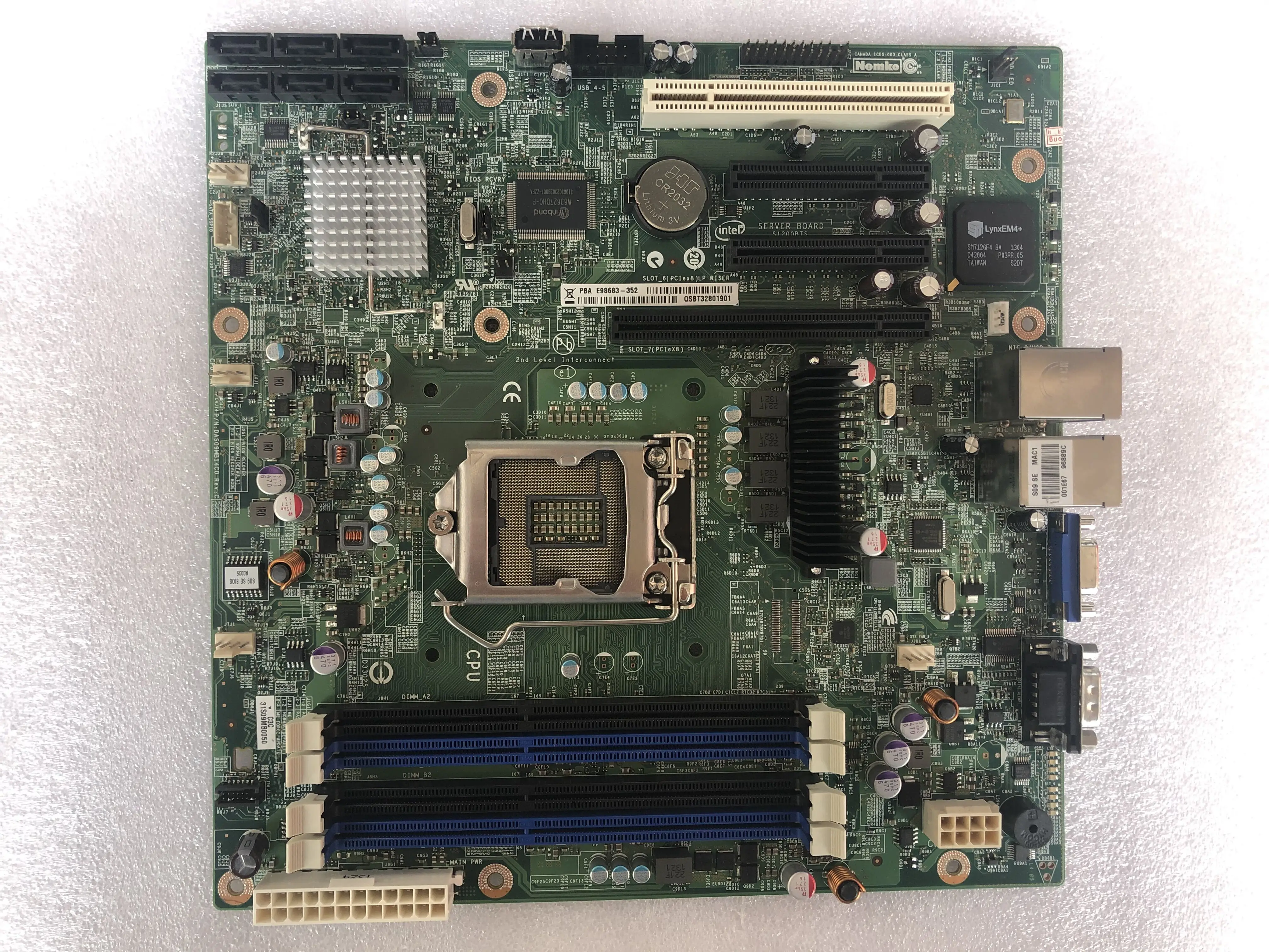 Серверная Материнская плата intel чипсет C202 разъем H2 LGA-1155 S1200BTS | Компьютеры и офис