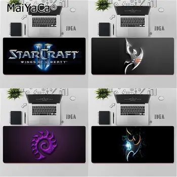 

Maiya High Quality for boys Starcraft 2 Team logo DIY Design Pattern Game mousepad Rubber Computer Gaming mousepad