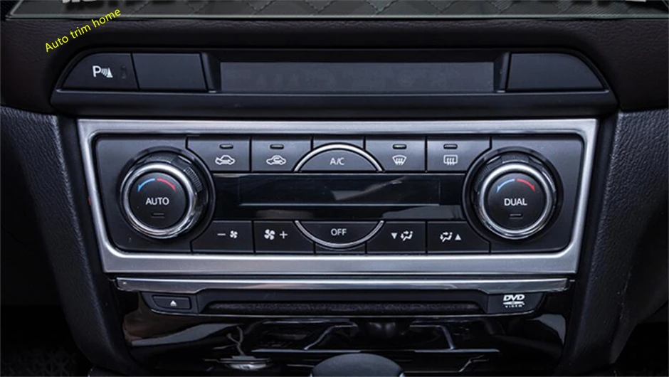 

Lapetus Matte Interior Refit Kit Fit For Mazda 6 2016 2017 Multimedia AC Air Conditioning Panel Frame Cover Trim Accessories