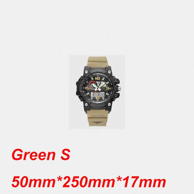 Green S Xiaomi 50ATM водонепроницаемый TwentySeventeen электронный дисплей часы Отображение времени календарь обратного отсчета Открытый Спорт цифровые часы - Цвет: Green S
