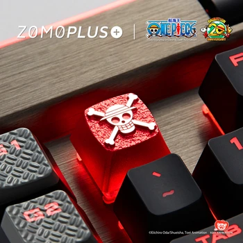 

Key cap ONE PIECE mechanical keyboard keycap personality design,ONE PIECE Monkey D. Luffy Cherry MX axis aluminum alloy keycaps