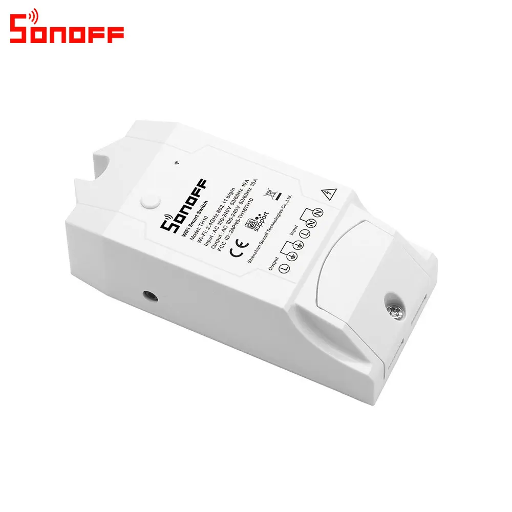 Itead 3 шт. Sonoff TH10 Wifi умный дистанционный переключатель управления Поддержка датчика контроля температуры и влажности работает с Alexa IFTTT