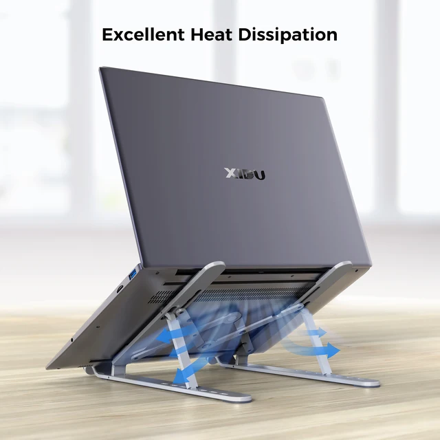 XIDU Laptop Stand Aluminium For Desk Macbook Pro Holder Adjustable Support Base Notebook Stand Portable Laptop Bracket 11-14inch 3