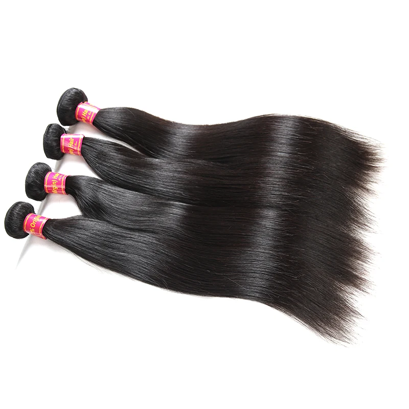 Бразильские прямые девственные волосы Remy плетеные пучки Addbeauty человеческие для