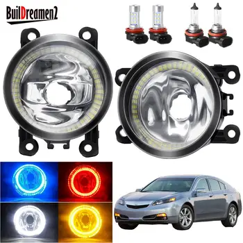 

Angel Eye Fog Light Assembly For Acura TL 2012 2013 2014 Car 20W Front Bumper Fog Lamp with Halo Ring Daytime Running Light 12V