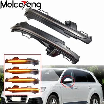 

Rearview Side Mirror LED Turn Signal Light Indicator For Audi Q5 FY 2018 2019 Q7 4M 2016 2017 2018 Flowing Dynamic Blinker