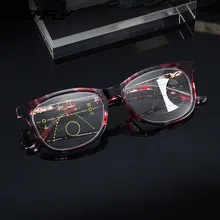 SEEMFLY, очки для чтения, женские модные ультра-светильник, дальнее и близкое двойное использование, зум HD, анти-синие радиационные очки, женские модели