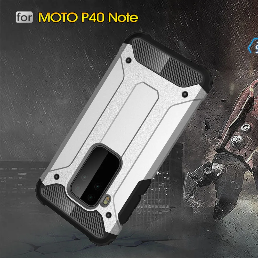 1000 шт Бронированный чехол для Motorola Moto P50 P40 power P30 Note Z4 Play E5 Plus E3 M Z Paiy противоударный Гибридный двухслойный чехол